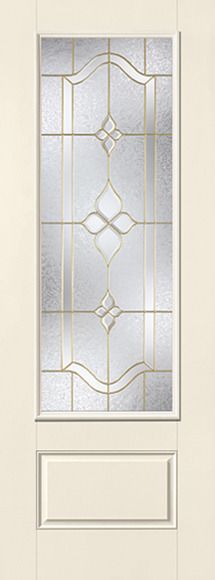 WDMA 34x96 Door (2ft10in by 8ft) Exterior Smooth Concorde 8ft 3/4 Lite 1 Panel Star Single Door 1