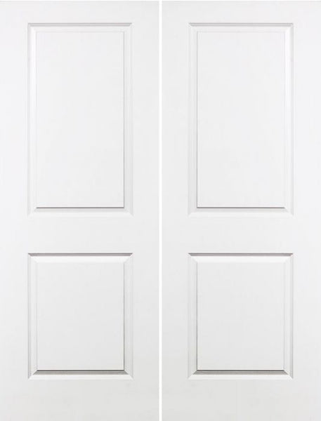 WDMA 36x80 Door (3ft by 6ft8in) Interior Barn Smooth 80in Carrara Solid Core Double Door|1-3/4in Thick 1