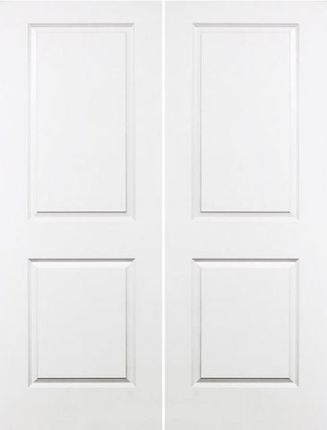 WDMA 36x80 Door (3ft by 6ft8in) Interior Barn Smooth 80in Carrara Solid Core Double Door|1-3/4in Thick 1