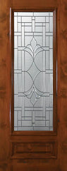 WDMA 36x80 Door (3ft by 6ft8in) Exterior Knotty Alder 36in x 80in 3/4 Lite Marsala Alder Door 1