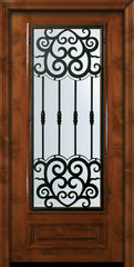 WDMA 36x80 Door (3ft by 6ft8in) Exterior Knotty Alder 36in x 80in 3/4 Lite Barcelona Alder Door 2