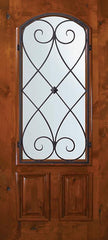 WDMA 36x80 Door (3ft by 6ft8in) Exterior Knotty Alder 36in x 80in Arch Lite Charleston Alder Door 1