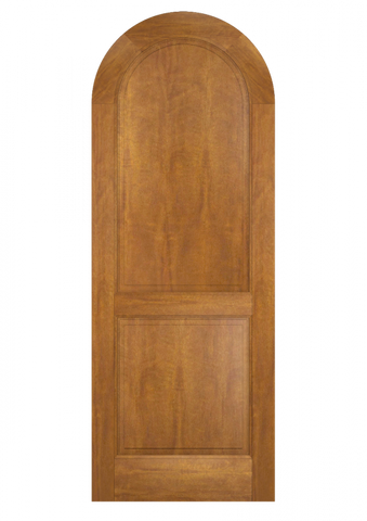 WDMA 36x84 Door (3ft by 7ft) Interior Swing Mahogany Round Top 2 Panel Transitional Home Style Exterior or Single Door 2