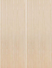 WDMA 36x96 Door (3ft by 8ft) Interior Barn Birch 96in Hollow Core Flush Double Door|1-3/8in Thick 1