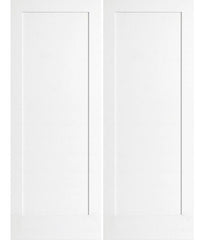 WDMA 36x96 Door (3ft by 8ft) Interior Swing Pine 96in Primed 1 Panel Shaker Double Door | 4020 1