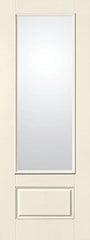 WDMA 36x96 Door (3ft by 8ft) Patio Smooth Fiberglass Impact French Door 8ft 3/4 Lite Low-E 1