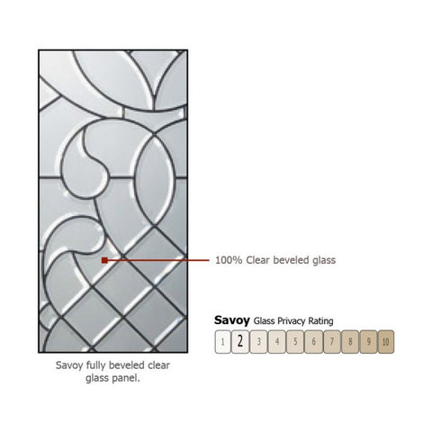 WDMA 36x96 Door (3ft by 8ft) Exterior Knotty Alder 96in 3/4 Lite Savoy Alder Door 3