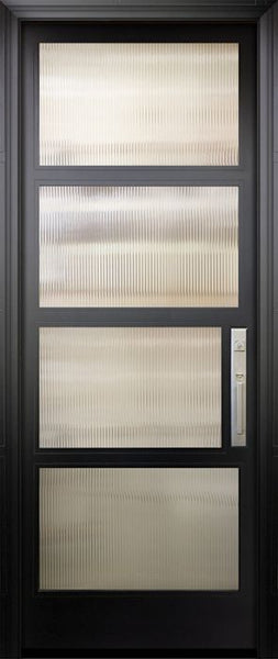 WDMA 36x96 Door (3ft by 8ft) Exterior Swing Smooth 36in x 96in 1 Block Right NP-Series Narrow Profile Door 1