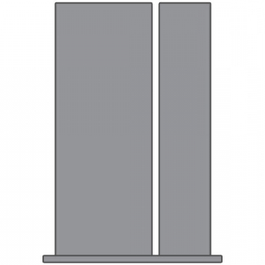 WDMA 38x96 Door (3ft2in by 8ft) Patio Fir 96in 12 Lite French Single Door/1side 3