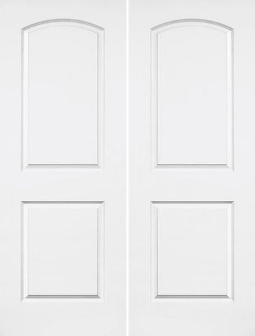 WDMA 40x80 Door (3ft4in by 6ft8in) Interior Barn Smooth 80in Caiman Hollow Core Double Door|1-3/8in Thick 1