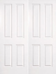 WDMA 40x80 Door (3ft4in by 6ft8in) Interior Barn Smooth 80in Coventry Hollow Core Double Door|1-3/8in Thick 1