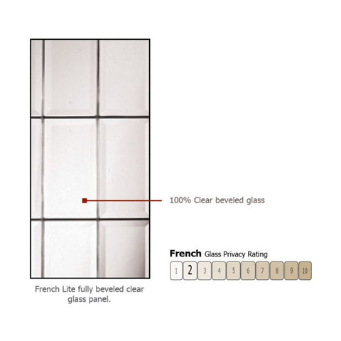 WDMA 42x96 Door (3ft6in by 8ft) Exterior Mahogany 42in x 96in 3/4 Lite French Door 3