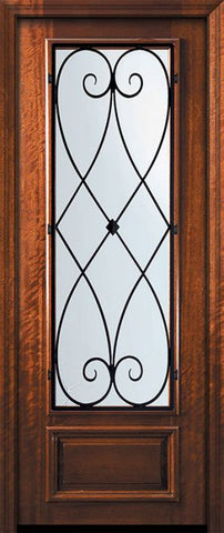 WDMA 42x96 Door (3ft6in by 8ft) Exterior Mahogany 42in x 96in 3/4 Lite Charleston Door 2