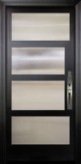 WDMA 42x96 Door (3ft6in by 8ft) Exterior Swing Smooth 36in x 80in 2 Block Right NP-Series Narrow Profile Door 1