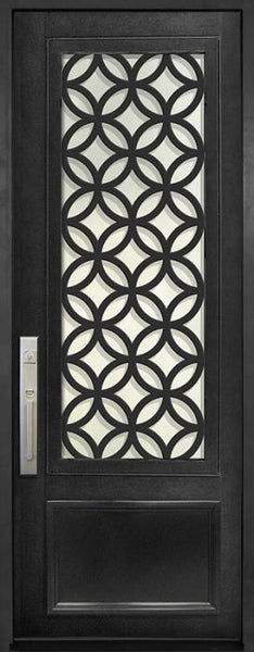 WDMA 42x96 Door (3ft6in by 8ft) Exterior 42in x 96in Eclectic 3/4 Lite Single Contemporary Entry Door 1