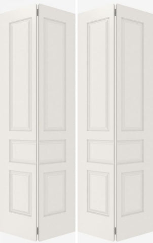 WDMA 44x80 Door (3ft8in by 6ft8in) Interior Barn Smooth 5010 MDF 5 Panel Double Door 2