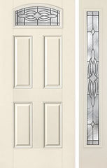 WDMA 44x80 Door (3ft8in by 6ft8in) Exterior Smooth Wellesley Camber Top Lite 4 Panel Star Door 1 Side 1