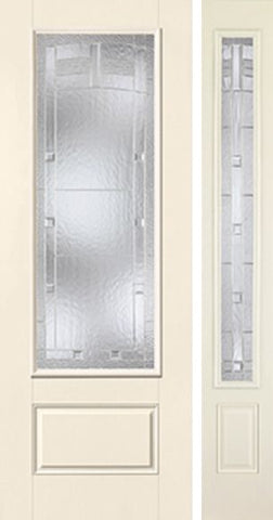 WDMA 44x96 Door (3ft8in by 8ft) Exterior Smooth MaplePark 8ft 3/4 Lite 1 Panel Star Door 1 Side 1