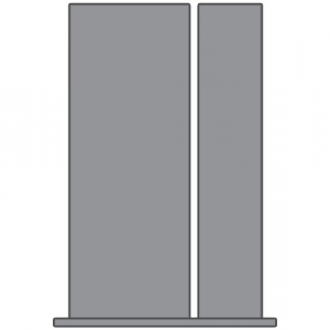 WDMA 46x96 Door (3ft10in by 8ft) Exterior Fir 1518 18-Lite Door Sidelight 2