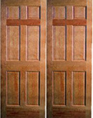 WDMA 48x80 Door (4ft by 6ft8in) Interior Barn Pine 80in 6 Panel Double Door | 108 1