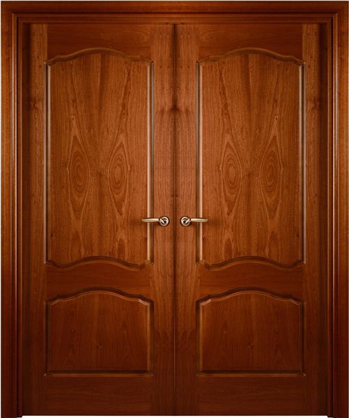 WDMA 48x80 Door (4ft by 6ft8in) Interior Swing Mahogany Sapele Prefinished Double Door African Sapele Veneer Arched 2_panel 1