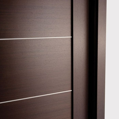 WDMA 48x80 Door (4ft by 6ft8in) Interior Barn Wenge Prefinished Massimo 201 Modern Double Door 10