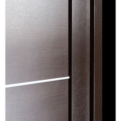 WDMA 48x80 Door (4ft by 6ft8in) Interior Barn Wenge Prefinished Massimo 201 Modern Double Door 8