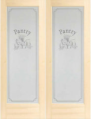 WDMA 48x80 Door (4ft by 6ft8in) Interior Swing Pine 80in Pantry True Double Door 1