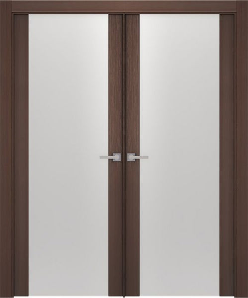 WDMA 48x80 Door (4ft by 6ft8in) Interior Barn Wenge Prefinished Maya 101 Modern Double Door 1