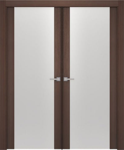 WDMA 48x80 Door (4ft by 6ft8in) Interior Barn Wenge Prefinished Maya 101 Modern Double Door 1