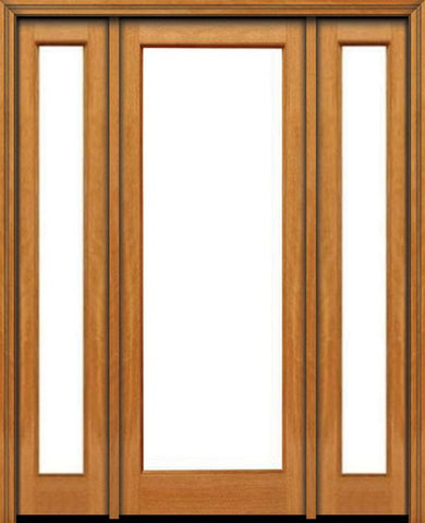 WDMA 48x96 Door (4ft by 8ft) Patio Mahogany 96in 1 lite French Single Door/2side IG Glass 1