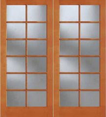 WDMA 48x96 Door (4ft by 8ft) Exterior Fir 1512 12-Lite Double Door 1