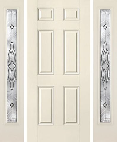 WDMA 52x80 Door (4ft4in by 6ft8in) Exterior Smooth 6 Panel Star Door 2 Sides Wellesley Full Lite 1