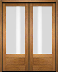 WDMA 52x96 Door (4ft4in by 8ft) Patio Swing Mahogany 3/4 Lite Exterior or Interior Double Door 1