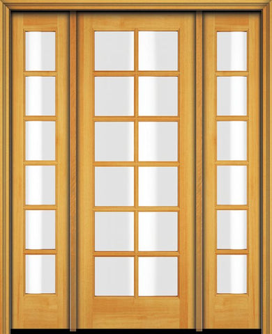 WDMA 52x96 Door (4ft4in by 8ft) Patio Fir 96in 12 Lite French Single Door/2side 1