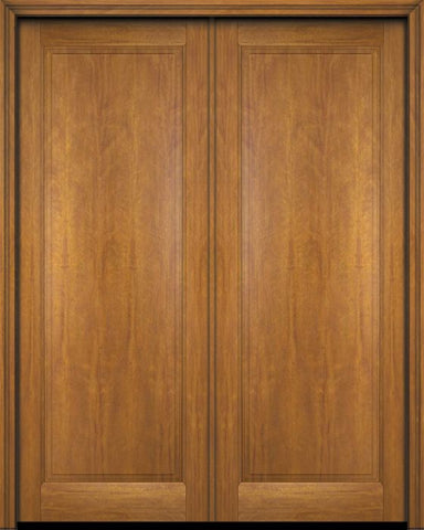 WDMA 52x96 Door (4ft4in by 8ft) Interior Swing Mahogany Full Raised Panel Solid Exterior or Double Door 1