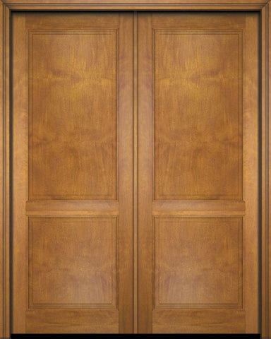 WDMA 52x96 Door (4ft4in by 8ft) Interior Swing Mahogany 2 Raised Panel Solid Exterior or Double Door 1