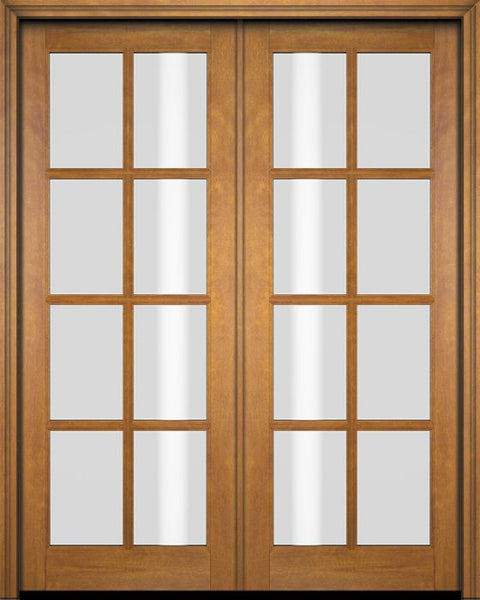 WDMA 52x96 Door (4ft4in by 8ft) Exterior Barn Mahogany 8 Lite TDL or Interior Double Door 1