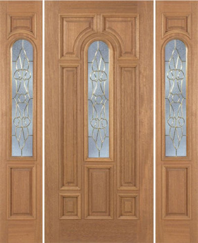 WDMA 54x80 Door (4ft6in by 6ft8in) Exterior Mahogany Revis Single Door/2side w/ OL Glass - 6ft8in Tall 1