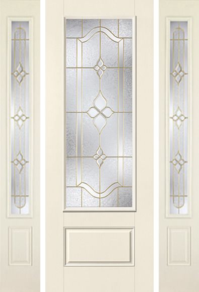 WDMA 58x96 Door (4ft10in by 8ft) Exterior Smooth Concorde 8ft 3/4 Lite 1 Panel Star Door 2 Sides 1