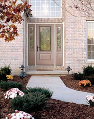 WDMA 58x96 Door (4ft10in by 8ft) Exterior Smooth Avonlea 8ft 3/4 Lite 1 Panel Star Door 2 Sides 2