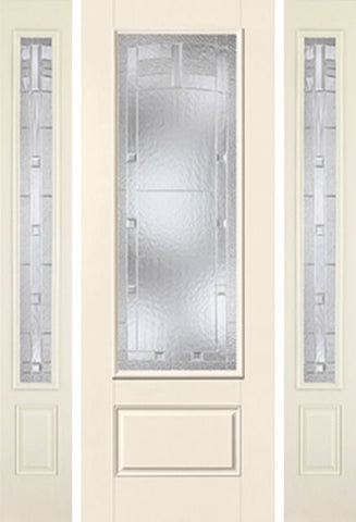 WDMA 58x96 Door (4ft10in by 8ft) Exterior Smooth MaplePark 8ft 3/4 Lite 1 Panel Star Door 2 Sides 1