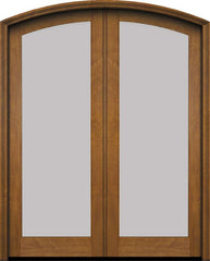 WDMA 60x78 Door (5ft by 6ft6in) Exterior Swing Mahogany Full Arch Lite Arch Top Double Entry Door 1