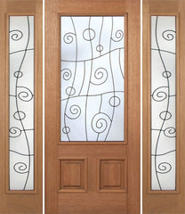 WDMA 60x80 Door (5ft by 6ft8in) Exterior Mahogany Barcelona Single Door/2side 1