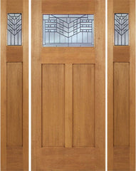 WDMA 60x80 Door (5ft by 6ft8in) Exterior Mahogany Pearce Single Door/2side w/ E Glass 1