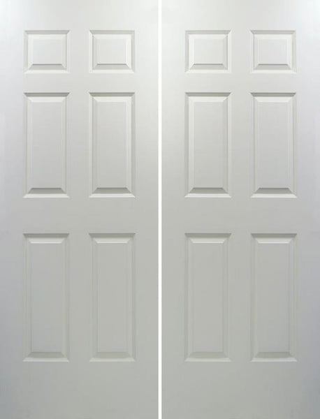 WDMA 60x96 Door (5ft by 8ft) Interior Swing Smooth 96in Colonist Solid Core Double Door|1-3/8in Thick 1