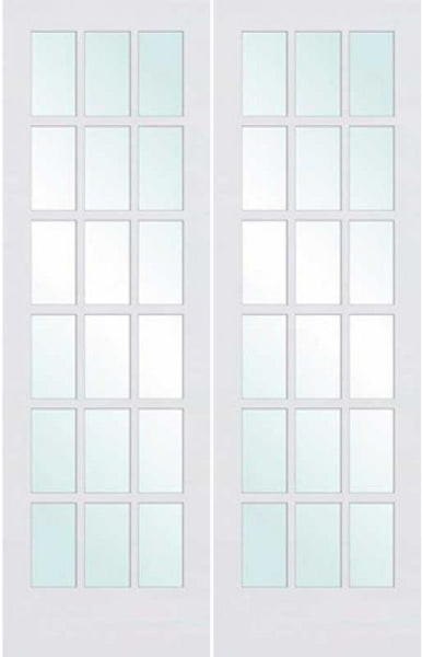 WDMA 60x96 Door (5ft by 8ft) Interior Swing Smooth 96in Primed French Double Door | 1518 1