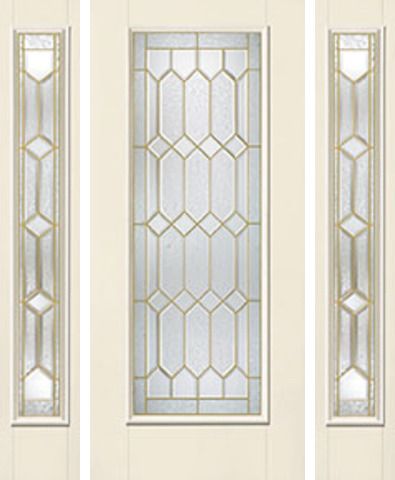 WDMA 62x80 Door (5ft2in by 6ft8in) Exterior Smooth CrystallineTM Full Lite W/ Stile Lines Star Door 2 Sides 1