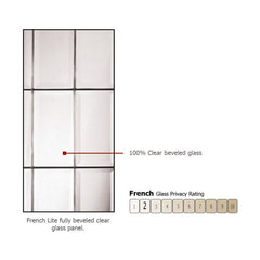 WDMA 64x80 Door (5ft4in by 6ft8in) Exterior Knotty Alder 36in x 80in Full Lite French Alder Door /2side 2