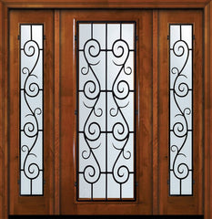 WDMA 64x80 Door (5ft4in by 6ft8in) Exterior Knotty Alder 36in x 80in Full Lite St. Charles Alder Door /2side 1